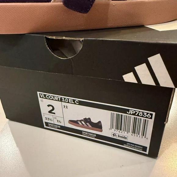 Adidas Kids Sparkling Purple Sneakers - Picture 4 of 4